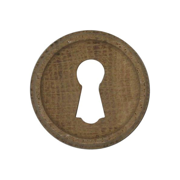 Schlüsselschild, Eiche, alte Holzzierteile antike
